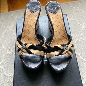 Chanel sandals 6.5.  No size stamp